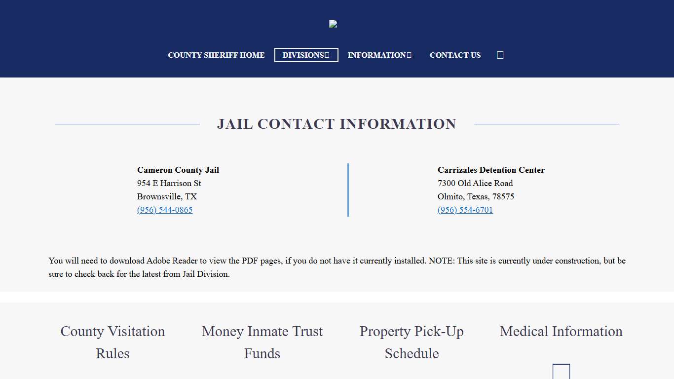 Jail Division - Cameron County